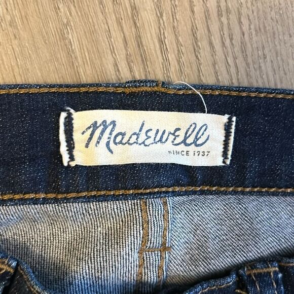 MADEWELL THE SKINNY SKINNY DARK WASH JEANS CLASSIC COMFORT NO DISTRESSING SZ 28 - Picture 7 of 10